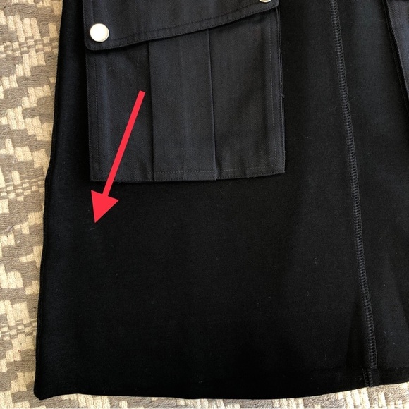 Marc by Marc Jacobs skirt black front pocket detail size small skirt - Picture 4 of 12